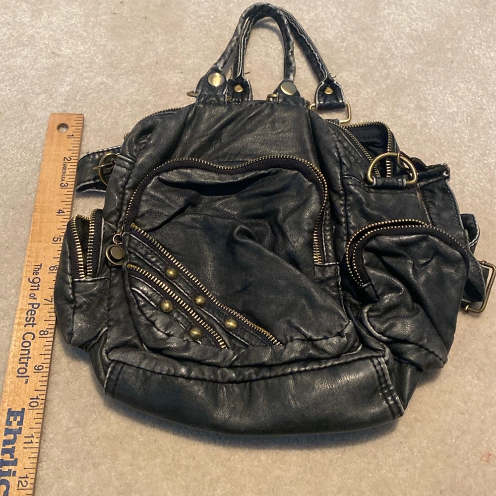 Vintage Depeche Mode New York Faux Leather Distressed Bag